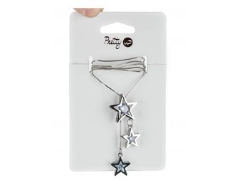 Řetízek s přívěskem PRETTY UP 90 cm, hvězdy