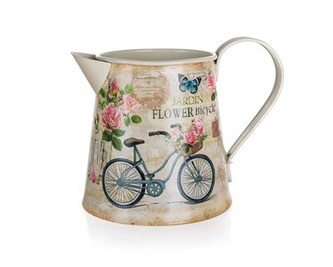 HOME DECOR Konvička plechová BICYCLE 16,5 x 12 x 12 cm