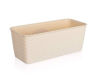 Truhlík samozavlažovací 30 cm, creamy