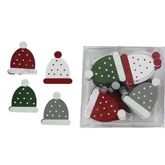 Dřevěné čepice 48 ks D1818