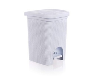 Koš koupelnový RATTAN 6 l, bílý