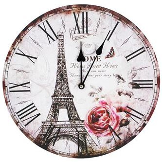 Hodiny pr.34 cm - EIFFELOVKA 355214