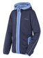 Dětská mikina s kapucí Artic Zip K tm. purpurová/sv. modrá - 152
