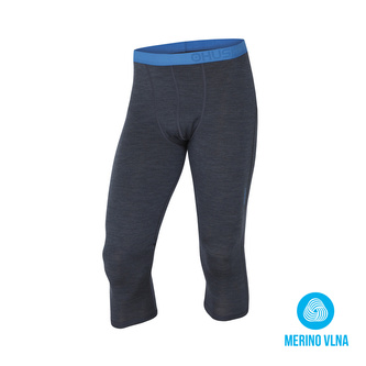 Merino termoprádlo Pánské 3/4 kalhoty antracit - S