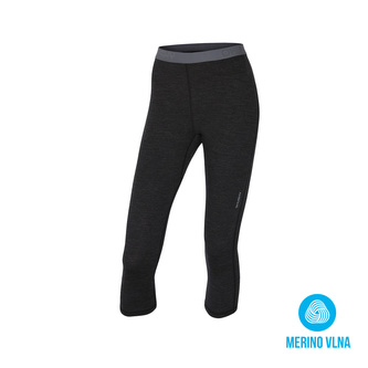 Merino termoprádlo Dámské 3/4 kalhoty černá - XL