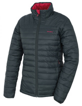 Dámská plněná oboustranná bunda Nodiq L černozelená/tm. purpurová - L