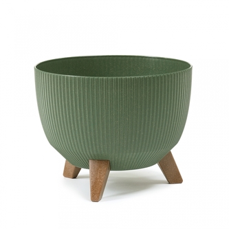 Plastová mísa Roma eco wood jumper 470 mm, zelená lesní