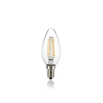 LED Filamentová žárovka Ideal Lux Oliva Trasparente 271644 E14 4W 430lm 3000K CRI90 čirá nestmívatelná LED Filamentová žárovka Ideal Lux Oliva Trasparente 271644 E14 4W 430lm 3000K CRI90 čirá nestmívatelná