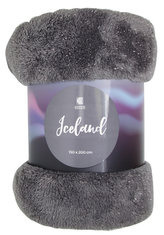 Deka z mikrovlákna ICELAND tmavě šedá 150x200 cm Essex