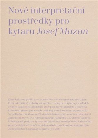 Nové interpretační prostředky pro kytaru