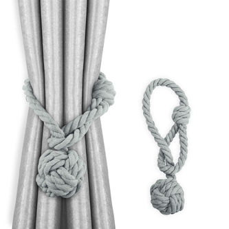 Dekorační ozdobná šňůra na závěsy DAFNE šedá Mybesthome
