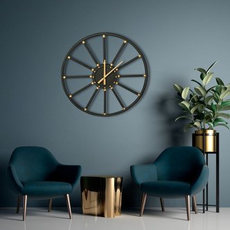 Nástěnné hodiny GOLDIE O 68 cm Mybesthome