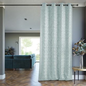 Dekorační závěs zatemňující s kroužky RHODOS - BLACKOUT 140x250 cm (1 kus) mátová MyBestHome