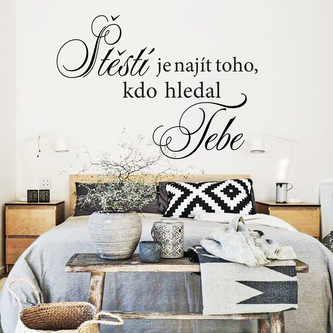 Samolepka na zeď "Štěstí"