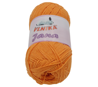 Příze JANA - oranžová - 100g / 330 m