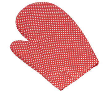 Kuchyňská chňapka - cervený puntík - chňapka 28x18 cm
