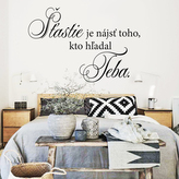 Samolepka na zeď "Šťastie" SK