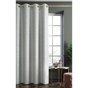 Dekorační vzorovaný závěs GINGER, stříbrná (1 kus)140x250 cm MyBestHome