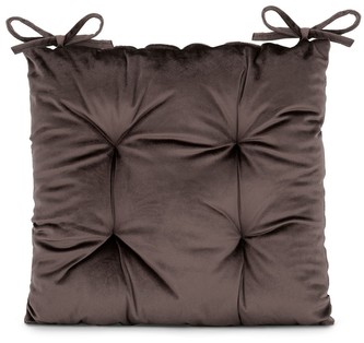 Sedák na židli LOMBOK hnědá 40x40 cm (cena za 1 kus) Mybesthome