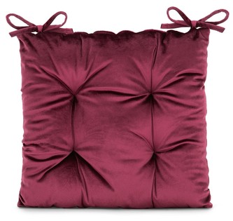 Sedák na židli LOMBOK vínová 40x40 cm (cena za 1 kus) Mybesthome