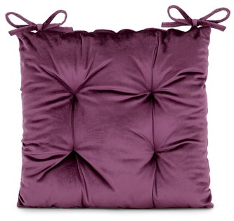 Sedák na židli LOMBOK švestková 40x40 cm (cena za 1 kus) Mybesthome