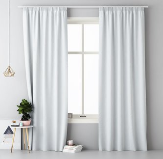 Dekorační závěs s řasící páskou COMO bílá 140x250 cm MyBestHome