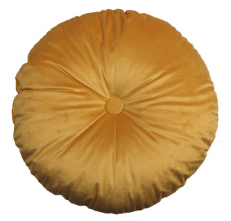 Polštář s výplní BETTY mustard/hořčicová O 40 cm Mybesthome