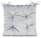 Sedák na židli LOMBOK stříbrná 40x40 cm (cena za 1 kus) Mybesthome