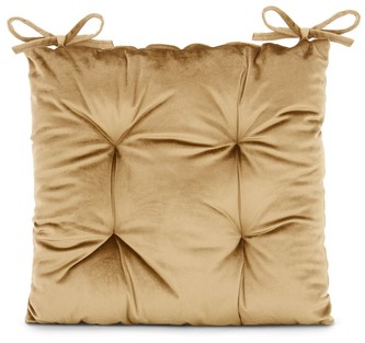 Sedák na židli LOMBOK mustard/hořčicová 40x40 cm (cena za 1 kus) Mybesthome