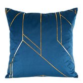 Polštář ALMERIA II. modrá 45x45 cm Mybesthome