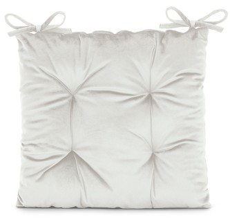 Sedák na židli LOMBOK bílá 40x40 cm (cena za 1 kus) Mybesthome