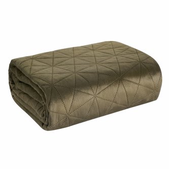 Přehoz na křeslo - sedačku LUIZA hnědá 70x160 cm Mybesthome