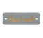 Nášivka Hand Made dřevěná - šedá - 30x10 mm