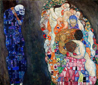 Klimt Gustav: Smrt a život - Puzzle/1500 dílků