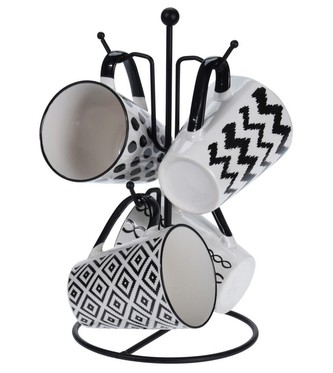 Sada hrnků ve stojanu EXCELLENT 5 ks