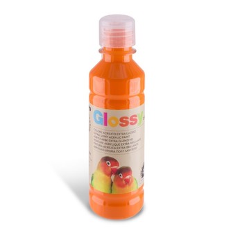 Lesklá akrylová barva PRIMO 250ml, oranžová