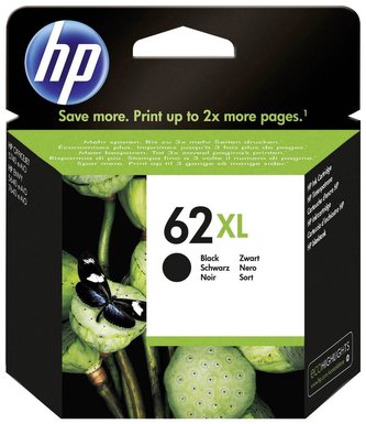HP cartridge 62 XL/ černá/ 12ml