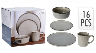 EXCELLENT Jídelní sada talířů JERSEY 16 ks béžová KO-Q91000100