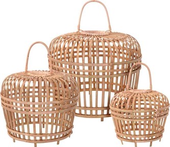 Stínidlo na lampu bambus HOMESTYLING 60 cm