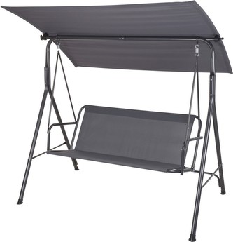 Zahradní houpačka se stříškou PROGARDEN šedá