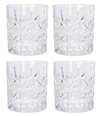 Sklenice broušené whiskey EXCELLENT sada 4 ks