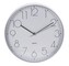Hodiny nástěnné plast 30 cm stříbrný rám