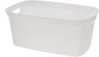 Koš na prádlo plast 35 l bílá