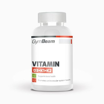 Vitamín D3+K1+K2 - GymBeam - 120 kaps.