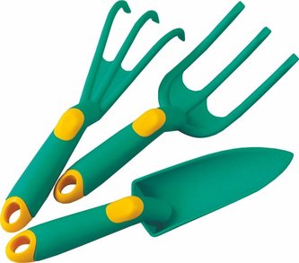 Náčiní zahradní 3 ks tyrkysové