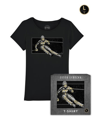 Tričko: Ester Ledecká, lyže- dámské L