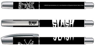 Plastové psací pero Slash: Black Logo (délka 13,5 cm)
