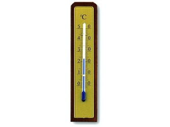 teploměr pokojový 13cm dřev.+ kov.12.1009
