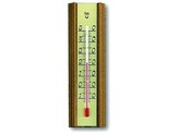 teploměr pokojový 14cm dřev.+ Al 12.1014