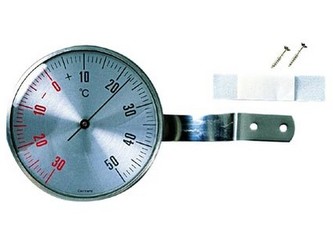 teploměr okenní kulatý 7cm kovový 14.5003